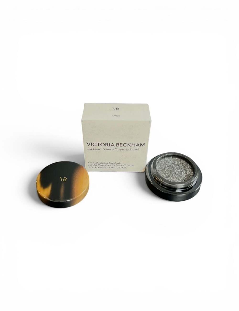 Victoria Beckham Beauty Lid Lustre Crystal Infused Eyeshadow in Onyx. NIB!